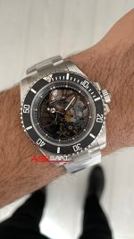 Rolex Submariner Andrea Pirlo Skeleton Artisans de Geneve 40mm 3130 Super Klon Swiss ETA Saat