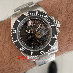 Rolex Submariner Andrea Pirlo Skeleton Artisans de Geneve 40mm 3130 Super Klon Swiss ETA Saat