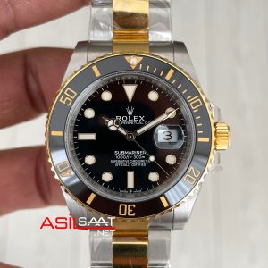 Rolex Submariner Date 126613LN Two Tone Gold 41mm DD3235 Super Klon Swiss ETA Saat AR Factory