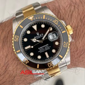 Rolex Submariner Date 126613LN Two Tone Gold 41mm DD3235 Super Klon Swiss ETA Saat AR Factory