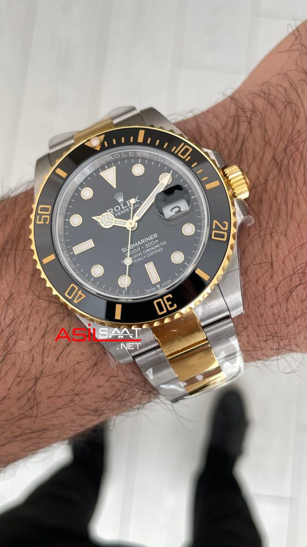 Rolex Submariner Date 126613LN Two Tone Gold 41mm DD3235 Super Klon Swiss ETA Saat AR Factory Rolex Submariner Date 126613LN Two Tone Gold 41mm DD3235 Super Klon Swiss ETA Saat AR Factory