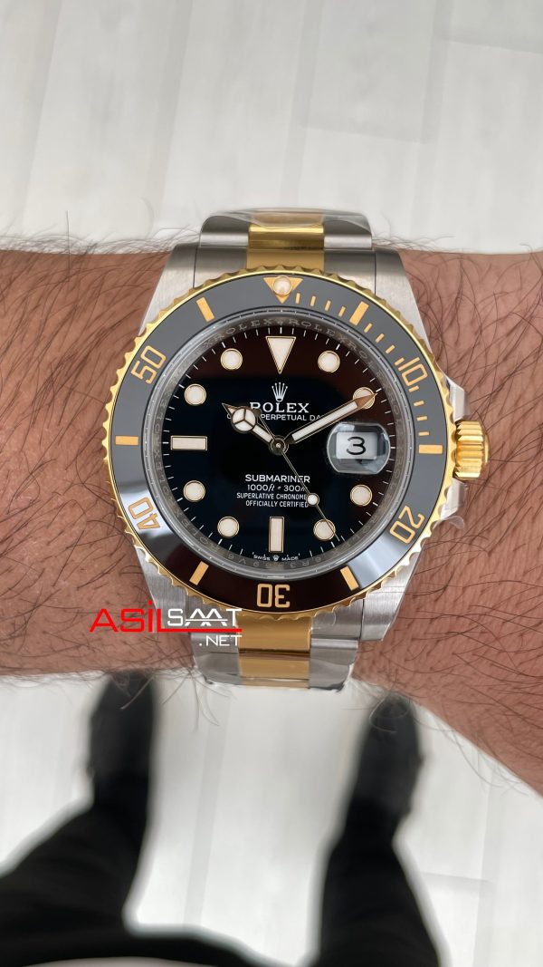 Rolex Submariner Date 126613LN Two Tone Gold 41mm DD3235 Super Klon Swiss ETA Saat AR Factory Rolex Submariner Date 126613LN Two Tone Gold 41mm DD3235 Super Klon Swiss ETA Saat AR Factory