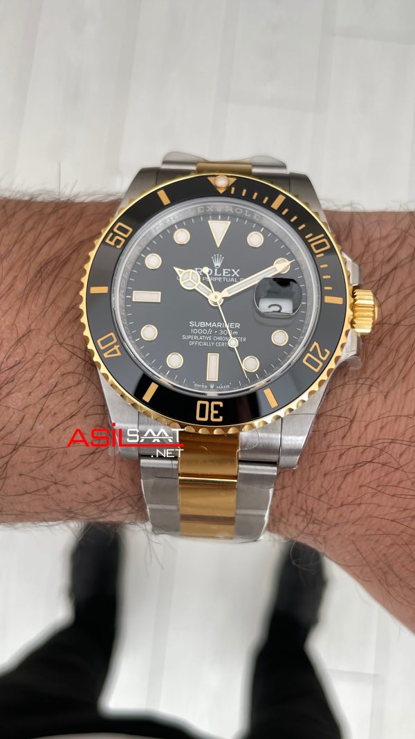 Rolex Submariner Date 126613LN Two Tone Gold 41mm DD3235 Super Klon Swiss ETA Saat AR Factory Rolex Submariner Date 126613LN Two Tone Gold 41mm DD3235 Super Klon Swiss ETA Saat AR Factory