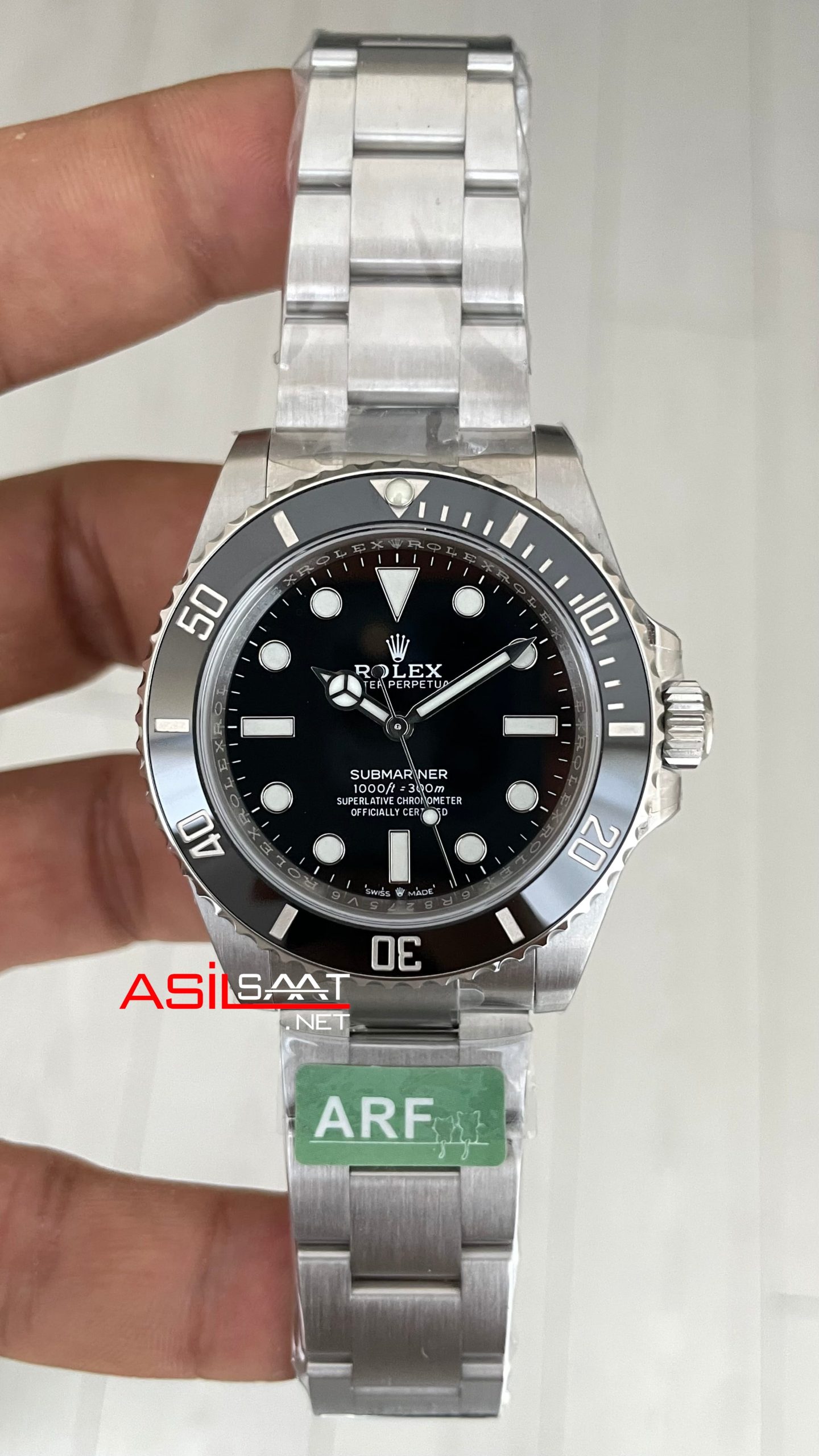Rolex Submariner No Date 124060 Silver 41mm DD3230 Super Clone Swiss ETA Saat AR Factory Rolex Submariner No Date 124060 Silver 41mm DD3230 Super Clone Swiss ETA Saat AR Factory
