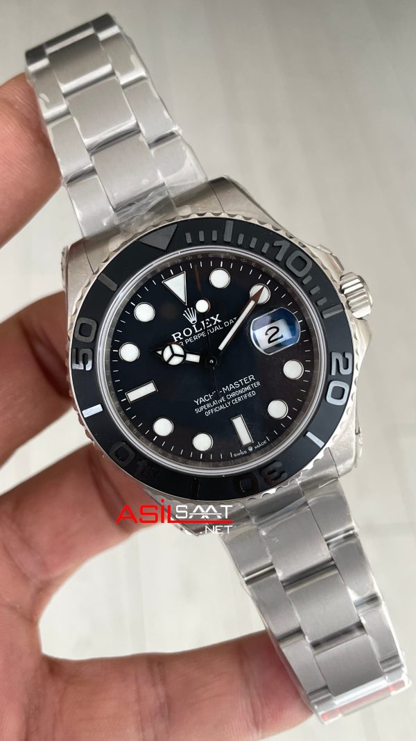 Rolex Yacht Master Titanium RLX 226627 Siyah Kadran 42mm DD3235 Super Clone Swiss ETA Saat TW Factory Rolex Yacht Master Titanium RLX 226627 Siyah Kadran 42mm DD3235 Super Clone Swiss ETA Saat TW Factory