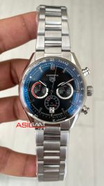 TAG Heuer Porsche Carrera Chronograph Siyah 40mm Silver Replika Saat