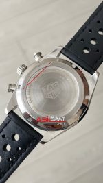 TAG Heuer Porsche Carrera Chronograph Siyah Deri 40mm Silver Replika Saat