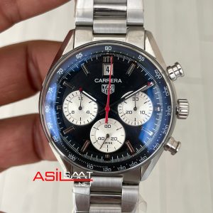 TAG Heuer Porsche Carrera Chronograph Siyah Panda 40mm Silver Replika Saat