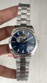 Tissot Gentleman Tourbillon PowerMatic 80 Open Heart Mavi 40mm Erkek Kol Saati