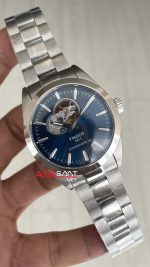 Tissot Gentleman Tourbillon PowerMatic 80 Open Heart Mavi 40mm Erkek Kol Saati