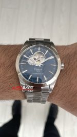 Tissot Gentleman Tourbillon PowerMatic 80 Open Heart Mavi 40mm Erkek Kol Saati