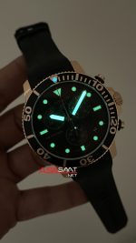 Tissot Seastar 1000 Chronograph Rose 45mm Siyah Kadran