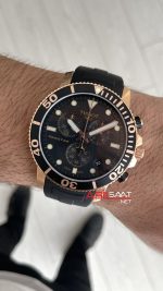 Tissot Seastar 1000 Chronograph Rose 45mm Siyah Kadran