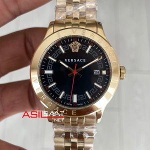 Versace Hellenyium Siyah 42mm Gold