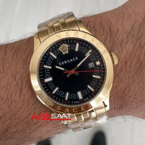 Versace Hellenyium Siyah 42mm Gold