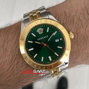 Versace Hellenyium Yeşil 42mm Two Tone Gold