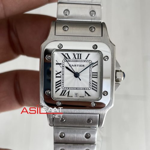 Cartier Santos Galbée Beyaz Kadran W20060D6 Silver 29mm Kadın Kol Saati