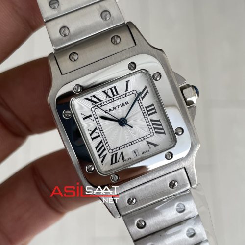 Cartier Santos Galbée Beyaz Kadran W20060D6 Silver 29mm Kadın Kol Saati