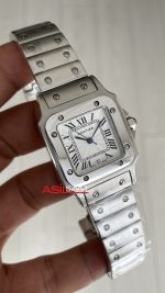 Cartier Santos Galbée Beyaz Kadran W20060D6 Silver 29mm Kadın Kol Saati