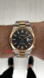 Citizen Tsuyosa Gri Kadran 40mm Two Tone Gold Replika Saat