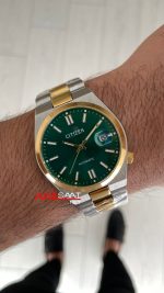 Citizen Tsuyosa Yeşil 40mm Two Tone Gold Replika Saat