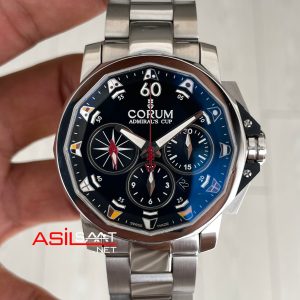 Corum Admiral's Cup Challenger 44mm Siyah Kadran 7750 Swiss ETA Saat