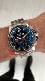 Corum Admiral's Cup Challenger 44mm Siyah Kadran 7750 Swiss ETA Saat