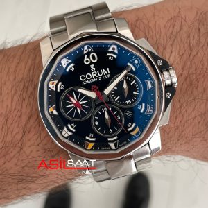 Corum Admiral's Cup Challenger 44mm Siyah Kadran 7750 Swiss ETA Saat