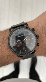 Emporio Armani Aviator AR11142 PVD Black 43mm Siyah Kadran