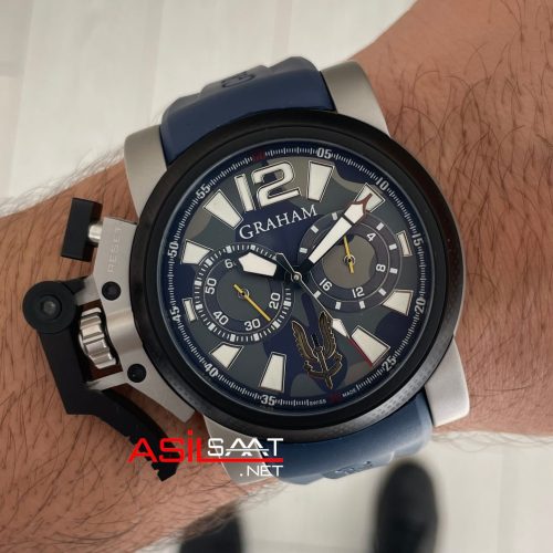 Graham Chronofighter Oversize Mavi 47mm Replika Saat