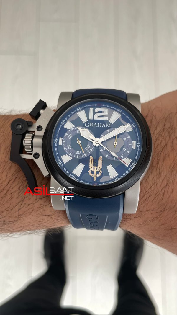 Graham Chronofighter Oversize Mavi 47mm Replika Saat Graham Chronofighter Oversize Mavi 47mm Replika Saat