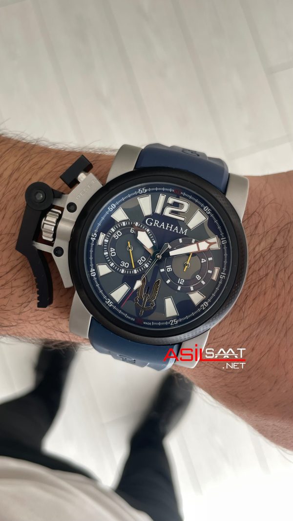 Graham Chronofighter Oversize Mavi 47mm Replika Saat Graham Chronofighter Oversize Mavi 47mm Replika Saat