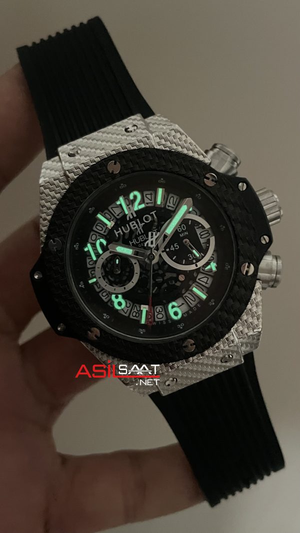 Hublot Unico Big Bang King 44mm Silver Black Hublot Unico Big Bang King 44mm Silver Black