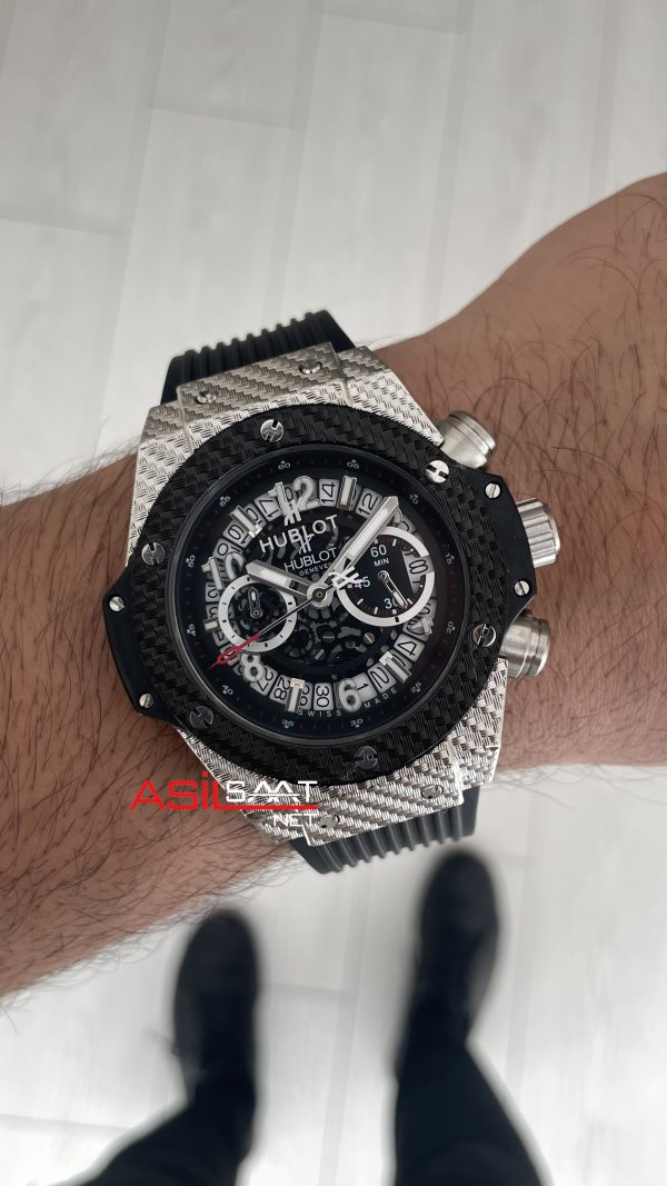 Hublot Unico Big Bang King 44mm Silver Black Hublot Unico Big Bang King 44mm Silver Black
