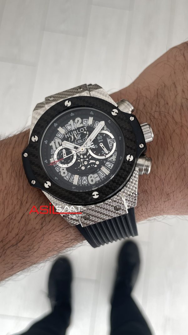 Hublot Unico Big Bang King 44mm Silver Black Hublot Unico Big Bang King 44mm Silver Black