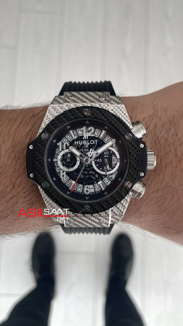 Hublot Unico Big Bang King 44mm Silver Black Hublot Unico Big Bang King 44mm Silver Black