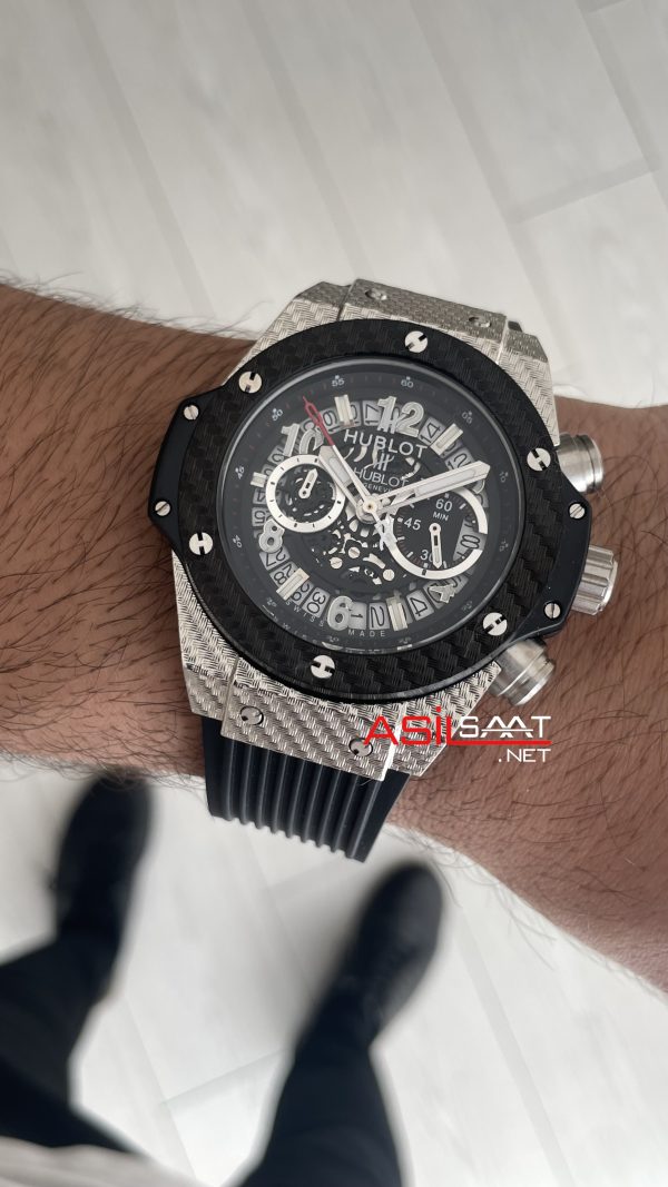 Hublot Unico Big Bang King 44mm Silver Black Hublot Unico Big Bang King 44mm Silver Black