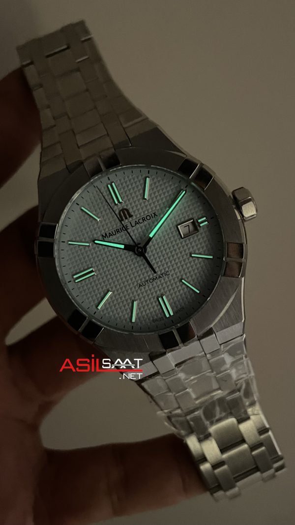 Maurice Lacroix Aikon AI6008 Buz Mavisi 42mm Swiss ETA Saat