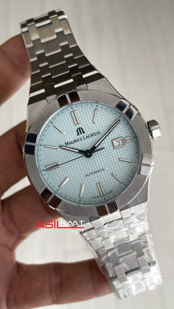 Maurice Lacroix Aikon AI6008 Buz Mavisi 42mm Swiss ETA Saat