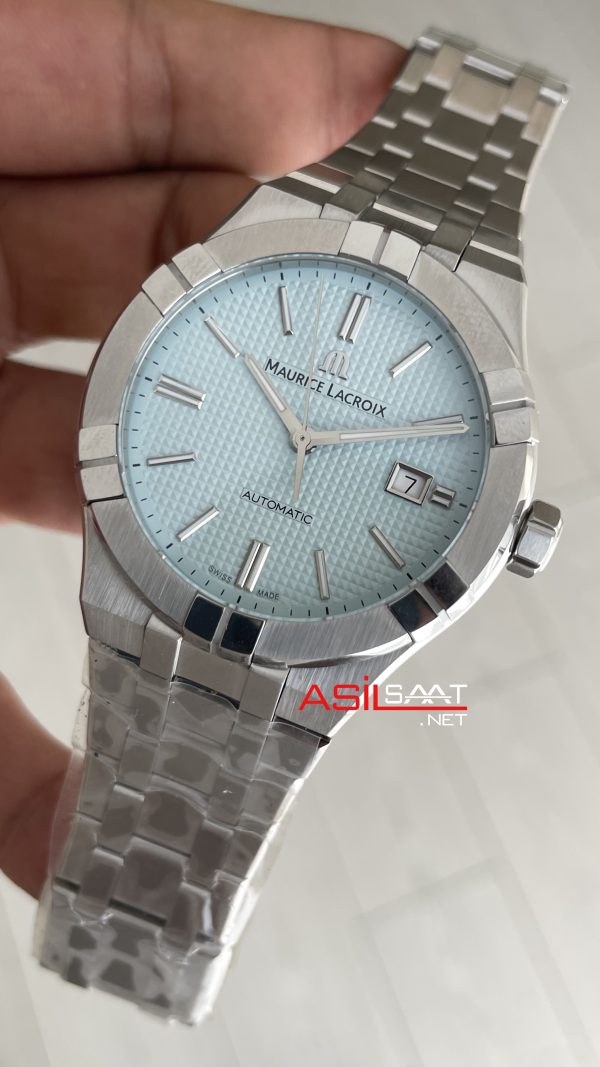 Maurice Lacroix Aikon AI6008 Buz Mavisi 42mm Swiss ETA Saat