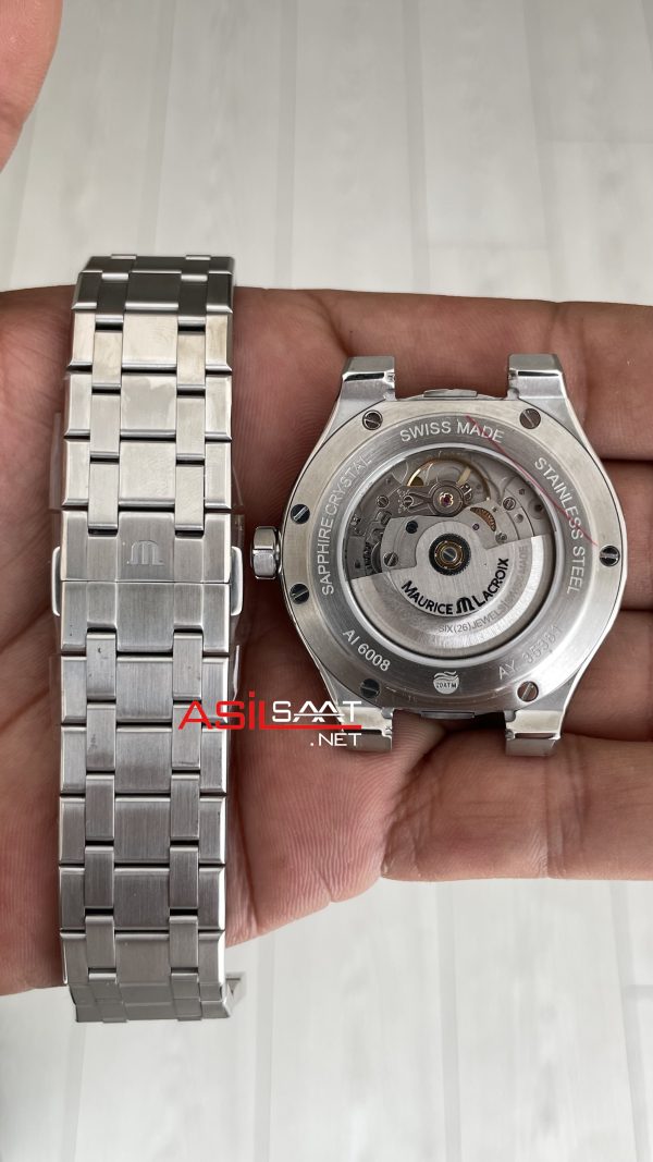 Maurice Lacroix Aikon AI6008 Buz Mavisi 42mm Swiss ETA Saat