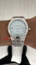 Maurice Lacroix Aikon AI6008 Buz Mavisi 42mm Swiss ETA Saat