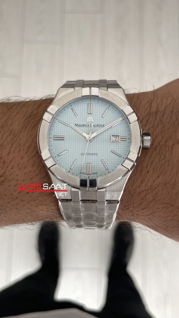 Maurice Lacroix Aikon AI6008 Buz Mavisi 42mm Swiss ETA Saat