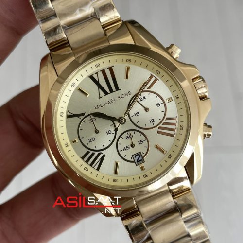 Michael Kors Brandshaw MK5605 Gold 42mm Champagne Kadın Kol Saati