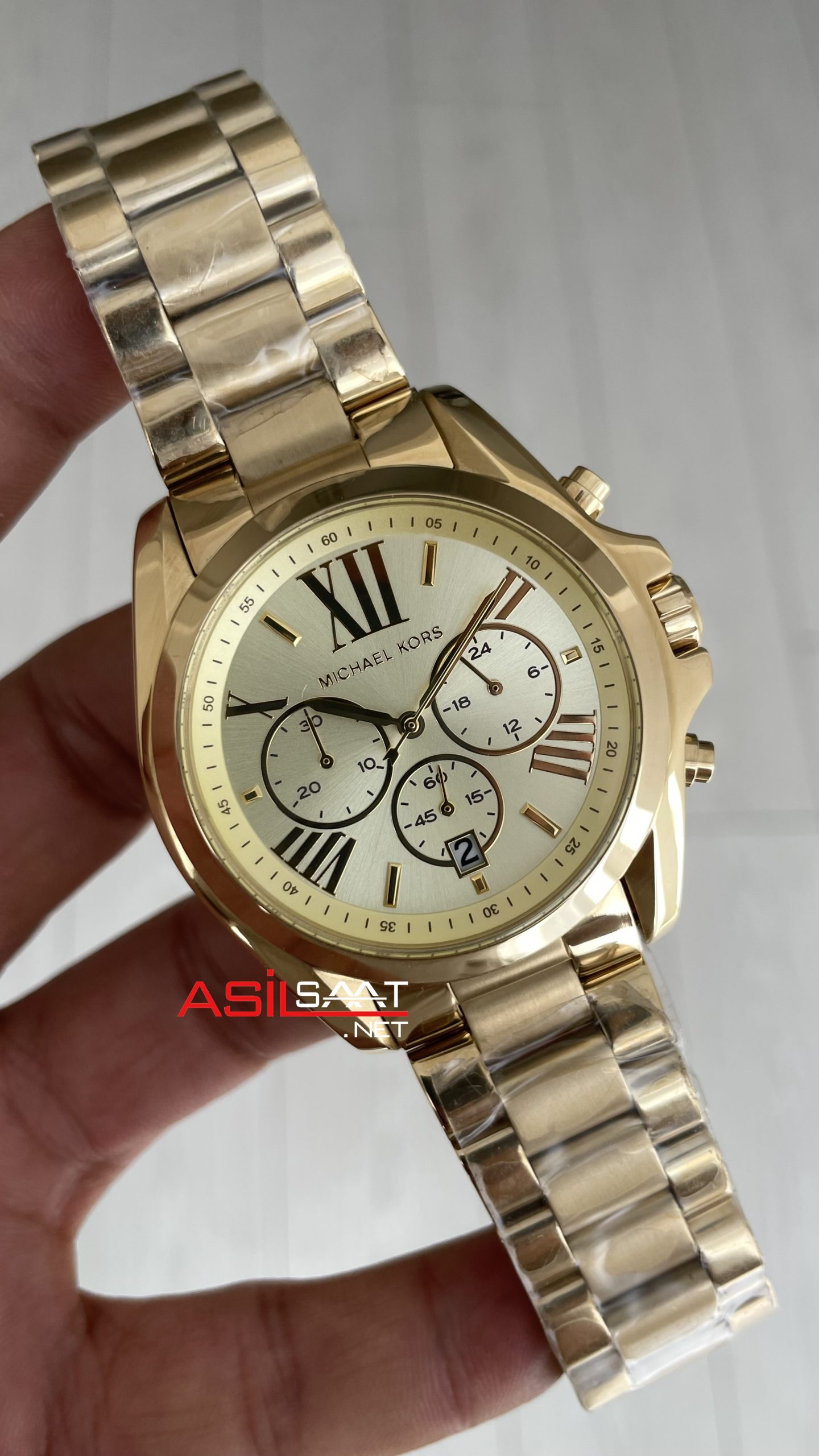 Michael Kors Brandshaw MK5605 Gold 42mm Champagne Kadın Kol Saati