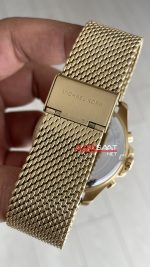 Michael Kors Brecken MK8867 Gold Siyah Kadran 45mm Erkek Kol Saati