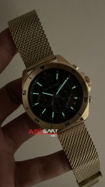 Michael Kors Brecken MK8867 Gold Siyah Kadran 45mm Erkek Kol Saati