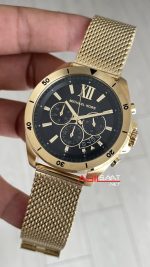 Michael Kors Brecken MK8867 Gold Siyah Kadran 45mm Erkek Kol Saati