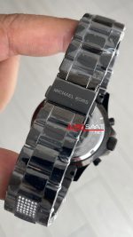 Michael Kors Everest MK6974 Taşlı Bezel 42mm Siyah Kadın Kol Saati