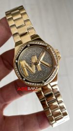 Michael Kors Lennox Gold MK7229 Taşlı Kadın Kol Saati